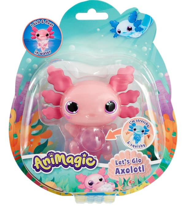 Animagic Lets Glo Axolotl Vaaleanpunainen