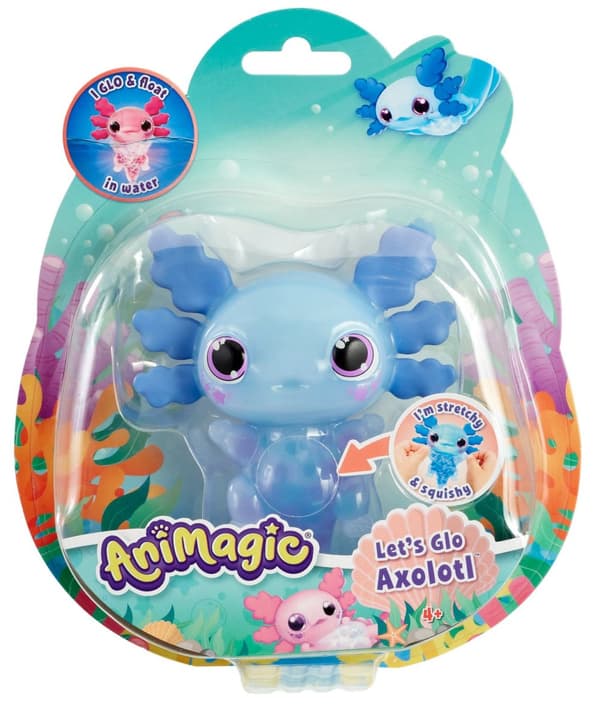 Animagic Lets Glo Axolotl Blå