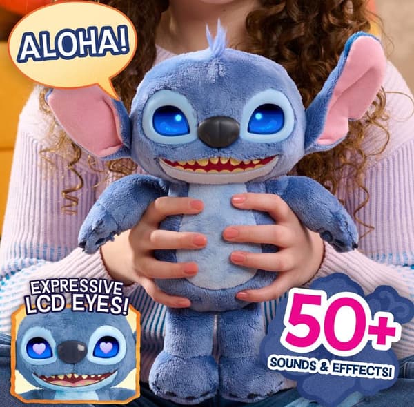 Disney Stitch Movie Interaktivt Gosedjur 27 cm med Ljud och Ljus