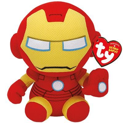 TY Marvel Beanie Babies Iron Man