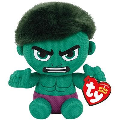 TY Marvel Beanie Babies Hulken Regular