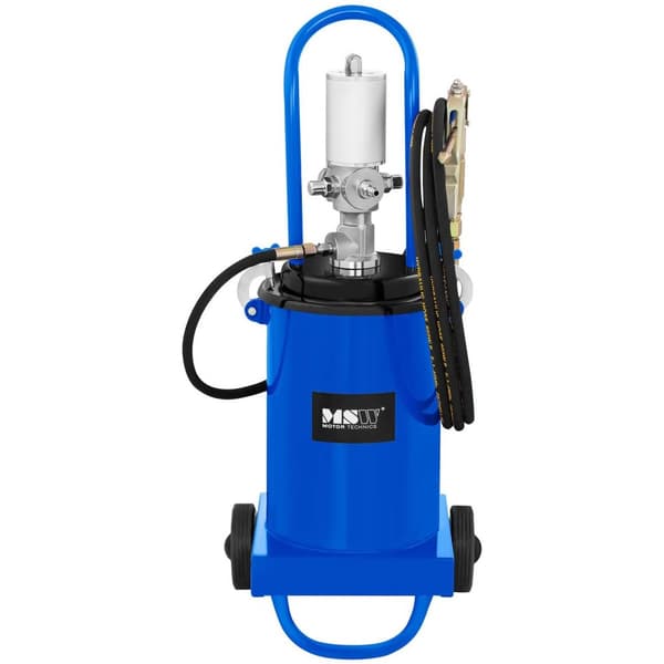 MSW Tryckluftsdriven fettpump - 12 liter - mobil - 240-320 bar