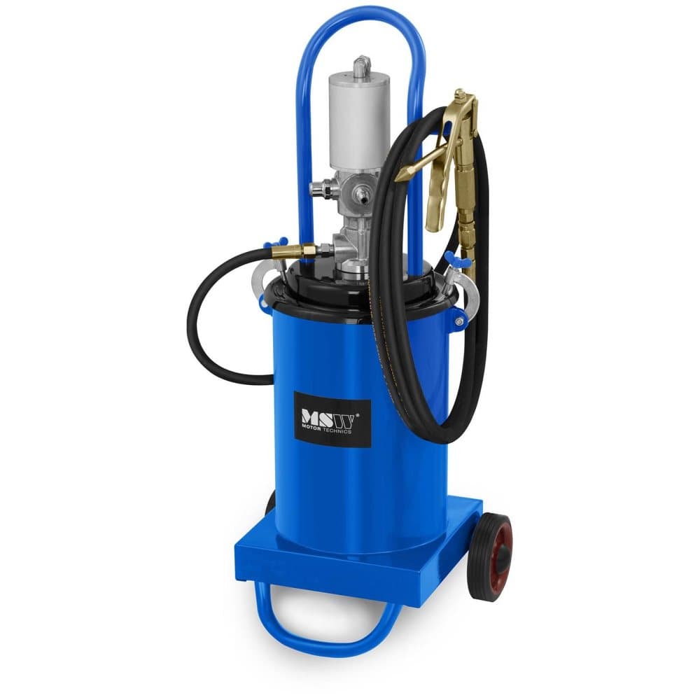 MSW Tryckluftsdriven fettpump - 12 liter - mobil - 240-320 bar