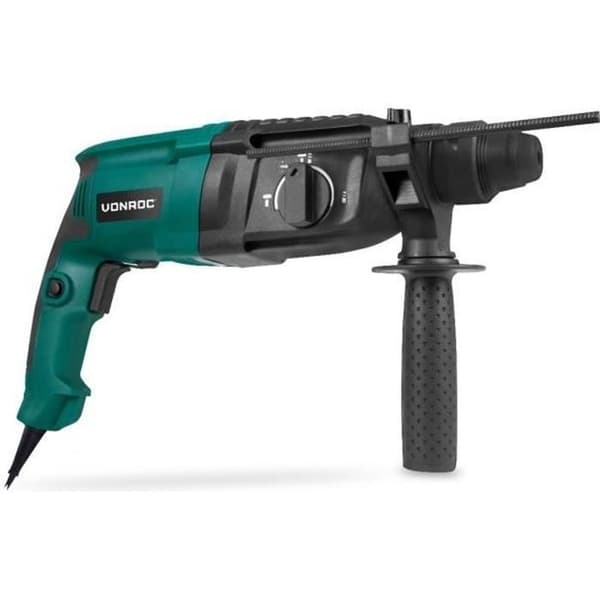 VONROC 800W borrhammare - 3 joule - SDS plus - Växelchuck - Tillbehör ingår