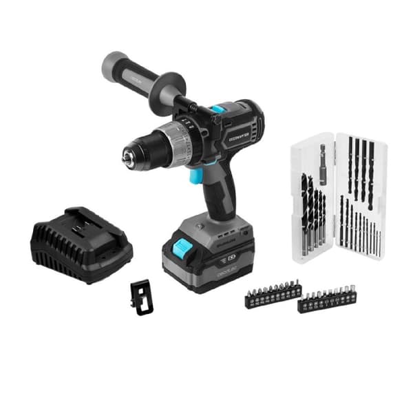 Cecotec Drill driver with 20 V and 4000 mAh battery, DC Brushless 4819 motor, 0-550/ 0-2000 rpm no-load speed, with a 0-550 / 0-2000 bpm impact ratio