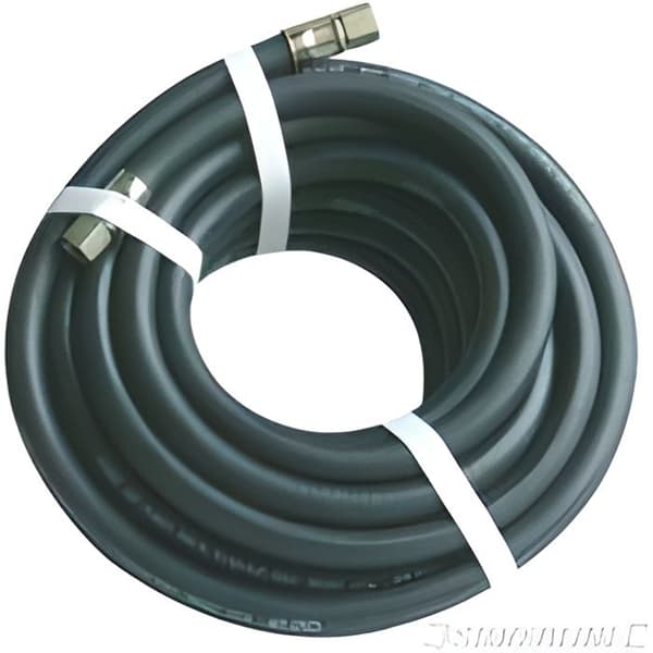 Tryckluftsslang - Gummi - 15 m - 8 mm diameter - 20 bar tryck - Anslutning 1/4" BSP