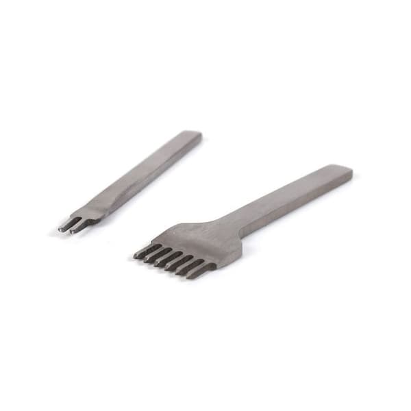 2 perforatorer 2 och 6 tänder för läder och polymerlera