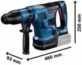 Miniatyrbild 3 av 6: SDS-Max Bosch Professional Biturbo 18V-36C GBH + 7J borrhammare, 0-2900 cps/min (utan batteri eller laddare) + Box – 0611915001