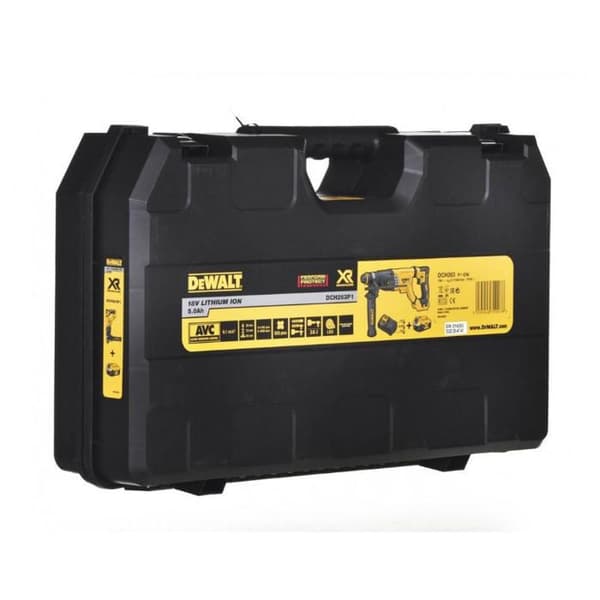 SDS Plus 18V Borstlös XR 3J borrhammare + 1 XR 5Ah batteri + laddare + T STAK box - DEWALT - DCH263P1-QW
