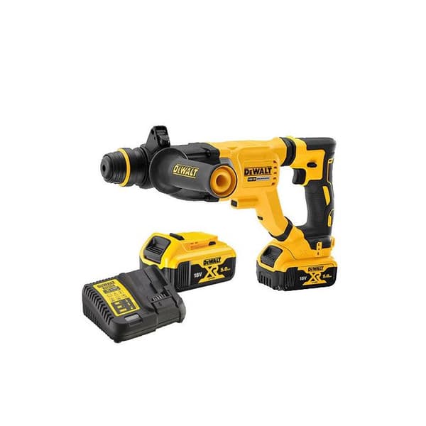 SDS Plus 18V Borstlös XR 3J borrhammare + 1 XR 5Ah batteri + laddare + T STAK box - DEWALT - DCH263P1-QW