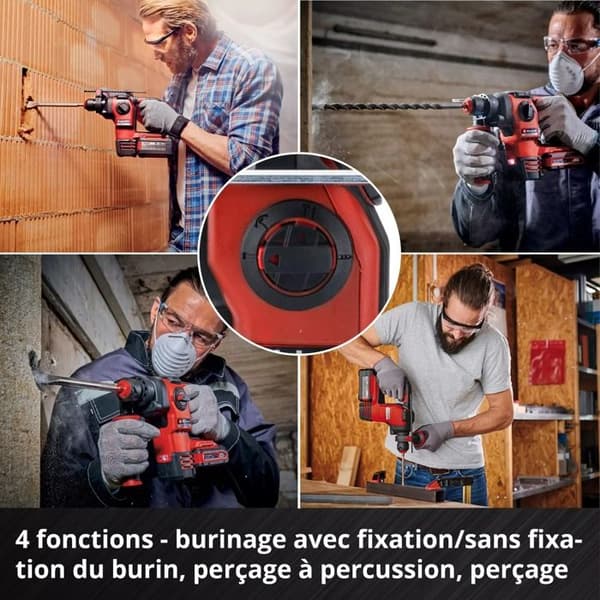 Einhell Professional Slagborrmaskin utan sladd HEROCCO - Solo Power X-Change (18V, 2.2 Joules) Levereras utan batteri eller laddare