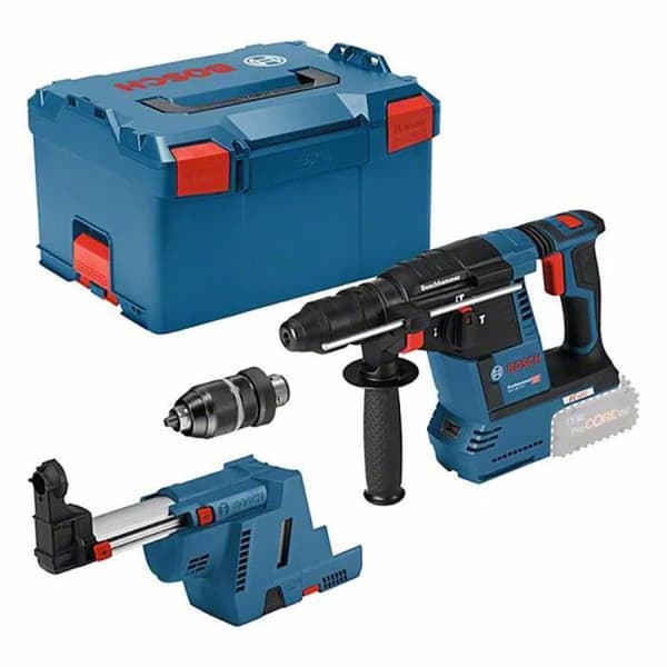 Trådlös borrhammare - BOSCH PROFESSIONAL - GBH 18V-26F - SDS Plus - 18V - Dammsugning