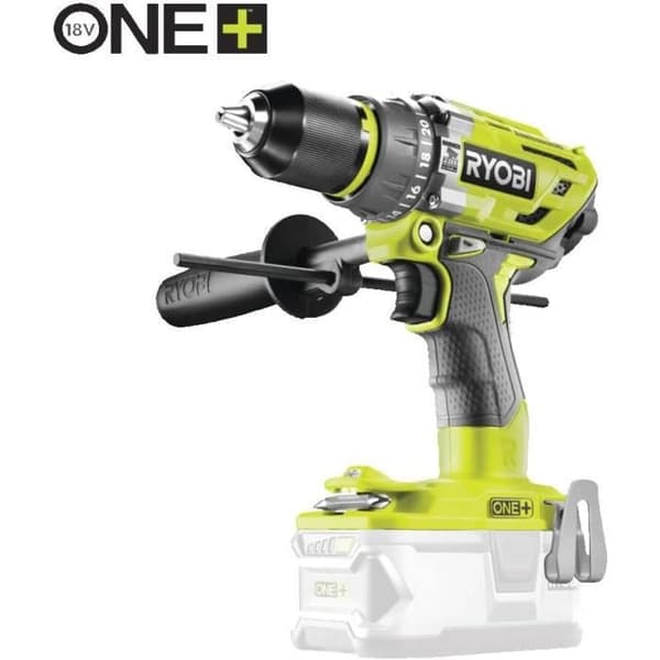 Ryobi Trio 18V ONE borr- och skruvdragare med slag, slagborrmaskin, vinkelslip 115 mm - RCK183D-242S