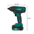 Miniatyrbild 5 av 7: VONROC Slagskruvdragare 20V – 180Nm – Inkl. 2x 2.0Ah batterier, snabbladdare, bits, hylsadapter & LED-ljus – VPower-serien