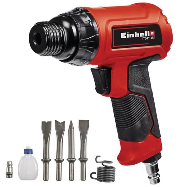 Einhell Pneumatisk mejselhammare TC-PC 45 Kit (Tillbehör: 4 mejslar på 120 mm, spets för nålskrapa)