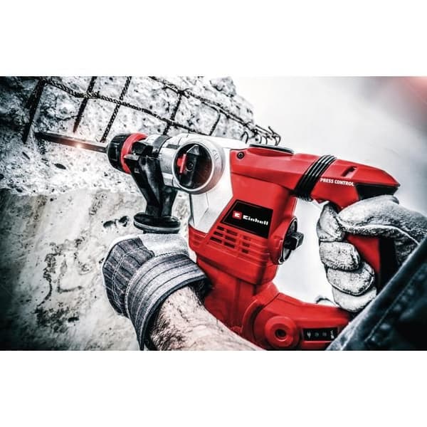 Einhell Slaghack TE-RH 32 4F Kit (1250 W, 5J, SDS-Plus, med 3 bor: spetsiga och platta mejslar)