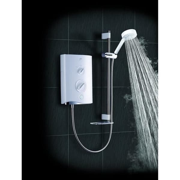 Mira Showers Mira Sport Multi-fit 1.1746.010 Dusch Eletktrisk - Vit/Krom 9,8 kW, vit, - 1.1746.009