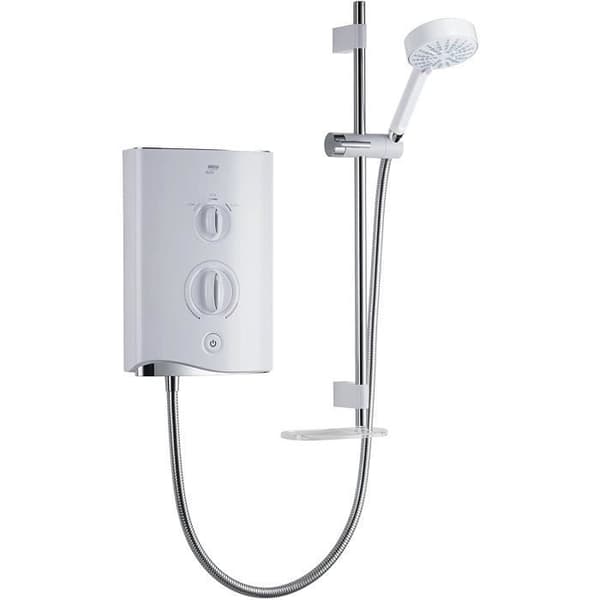 Mira Showers Mira Sport Multi-fit 1.1746.010 Dusch Eletktrisk - Vit/Krom 9,8 kW, vit, - 1.1746.009