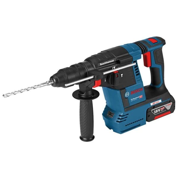 Bosch sladdlös borrhammare SDS-plus GBH 18V-26 F, inkl 2 x 5,0 Ah Li-Ion batteri, L-BOXX - 0611910007