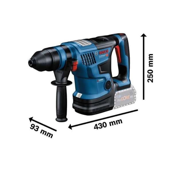 18V SDS Plus Biturbo GBH 18V-34 CF 5.8J borr + 2 Procore 5.5Ah batterier + laddare + standardbox - BOSCH - 0611914003