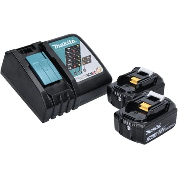 SDS Plus 18V borrhammare + 2 3Ah batterier + laddare + MAKPAC box - MAKITA - DHR202RFJ