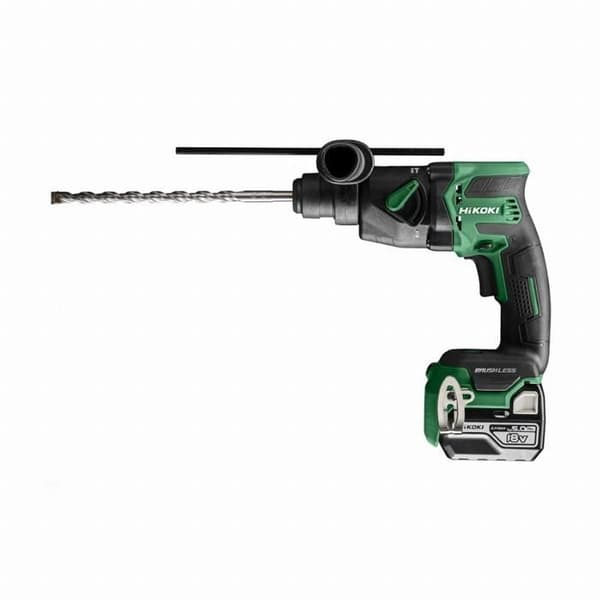 SDS+ borr 18 mm Borstlös 18V HIKOKI 5Ah Compact Li-Ion 1.3J - DH18DPBWPZ