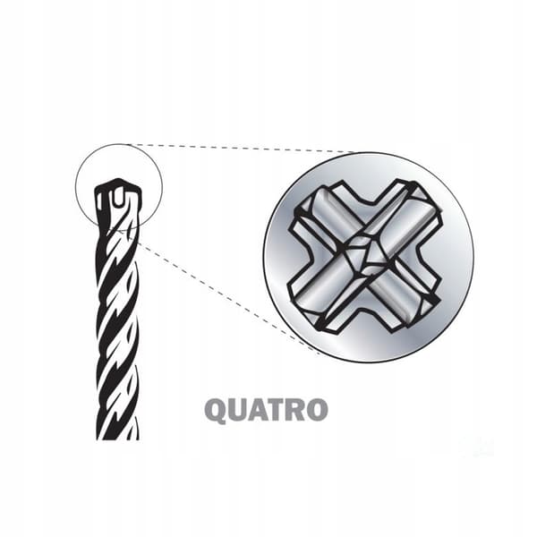 Betonboremaskine SDS plus quatro 6 x 160/100