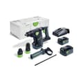 Miniatyrbild 1 av 6: Perforator med mejselfunktion SDS-Plus 18V KHC 18 5,0 EBI-Plus + 2 batterier 5 Ah + laddare + Systainer-väska - FESTOOL - 577448