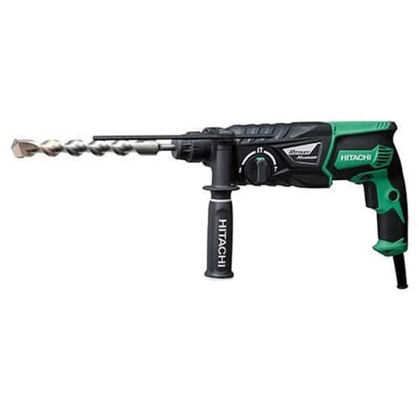 Hitachi DH26PC, svart, grön, 830 W, 2,6 cm, 1100 rpm, 3,2 J, 4300 bpm
