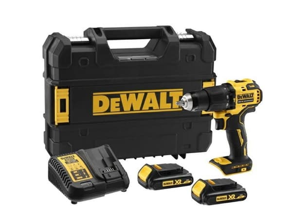 DEWALT SLAGBORR 18V 65Nm 2x1.5Ah BORSTLÖS DCD709S2T