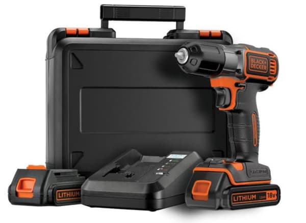 BLACK+DECKER BORRDRAGARE 18V 2 x 1,5AH LI-ION AUTOSENSE + VÄSKA ASD18KB