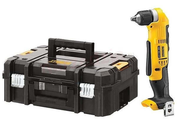 DEWALT VINKELBORE- OG SKRUEVARE 18V LI-ION UDEN BATTERIER OG OPLADERKUVERT TSTAK DCD740NT