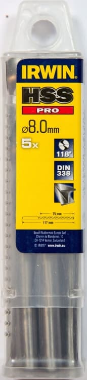 Metalbor HHS 8 mm IRWIN 5 stk.