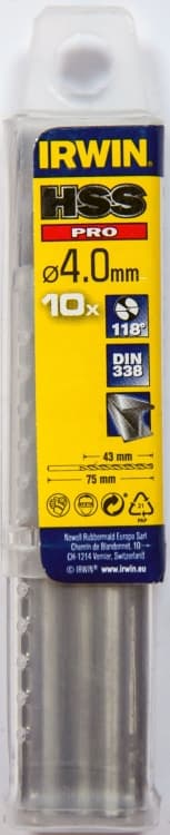 Metalbor HHS 4 mm IRWIN 10 stk.