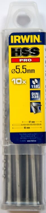 Metalbor HHS 5,5 mm IRWIN 10 stk.