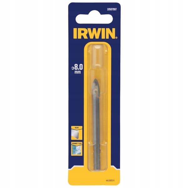 Glas-, flise- og flisebor 8 mm IRWIN