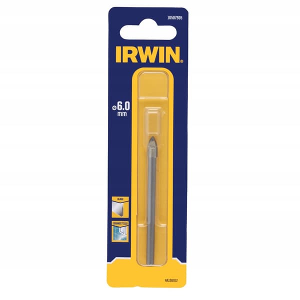 Glas-, flise- og flisebor 6 mm IRWIN