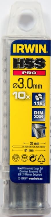 Metalbor HHS 3,0 mm IRWIN 10 stk.