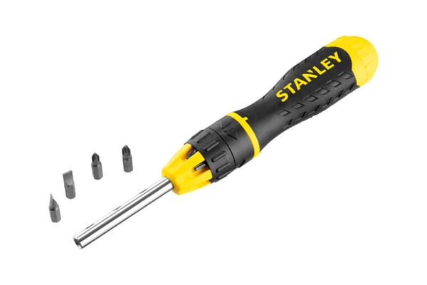 Skruetrækker med udskiftelige bits skruetrækker med skralde MULTIBIT STANLEY 0-68-010