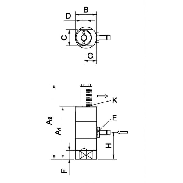 Netter Vibration 01918500 NTS 180 NF Kolvvibrator Nominell frekvens (vid 6 bar): 4880 U/min 1/8 1 st