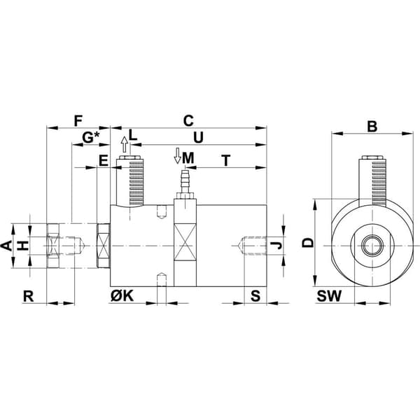 Netter Vibration 03318000 NTK 18 AL Kolvvibrator Nominell frekvens (vid 6 bar): 2350 U/min 1/8 1 st