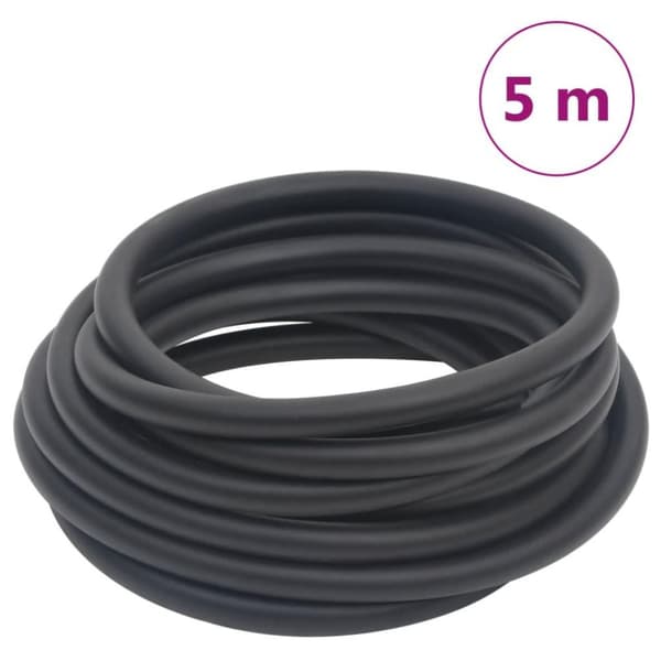 vidaXL Luftslang hybrid svart 5 m gummi och PVC