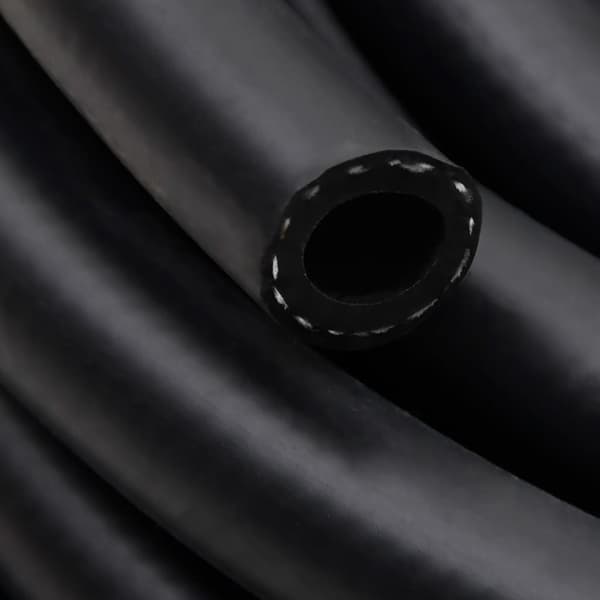 hybrid luftslange 0,6" 2 m gummi og PVC sort