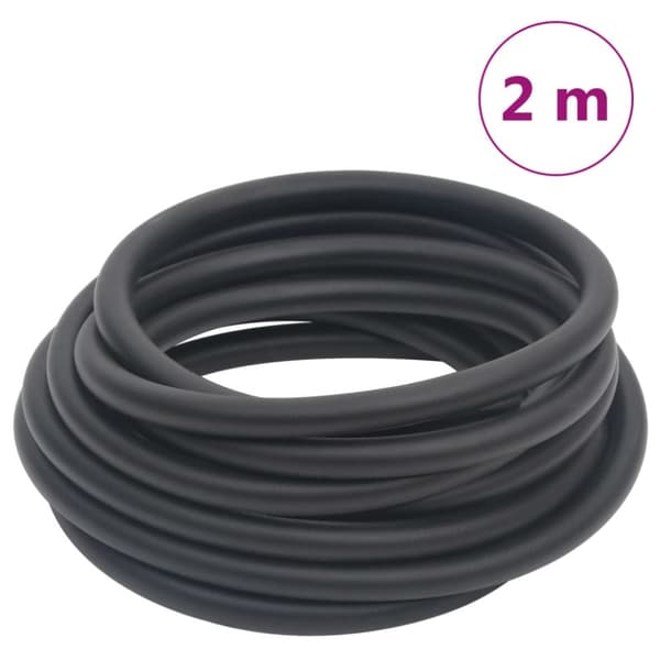 Luftslang hybrid svart 2 m gummi och PVC
