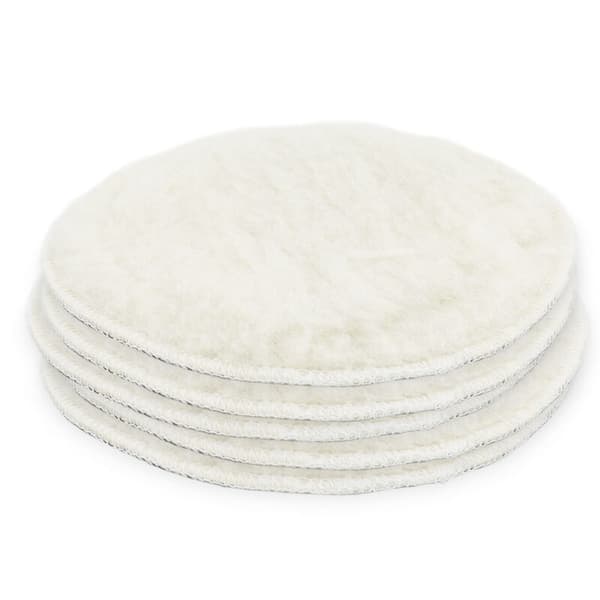 Et s?t polerpuder, diameter 180 mm, materiale uld