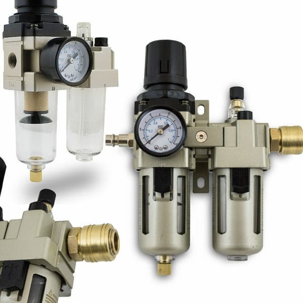 PROFESSIONEL TRYKREDUCERER MED BITUXX MANOMETER TIL MALER 1/2''