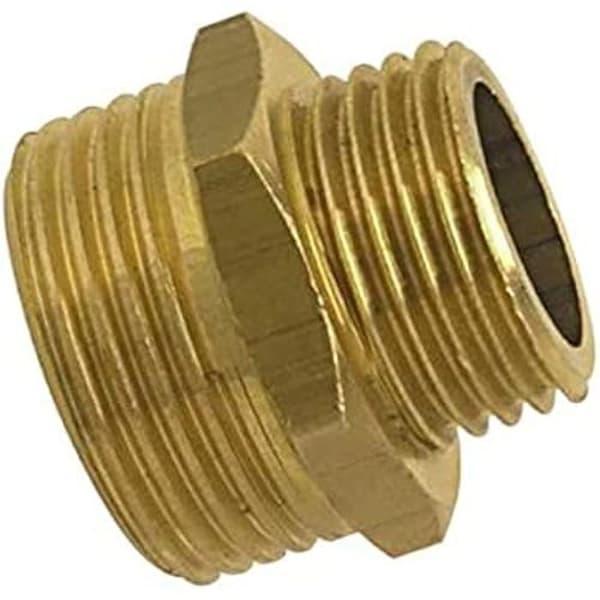 Mamelon reducer dubbel hane - BOUTTÉ - 26x34-20x27 - Messing - Normer NF EN 10226-1 - Demonterbar