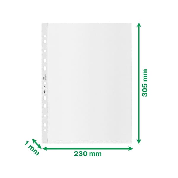Plastficka LEITZ recycled A4 0,09 100/fp