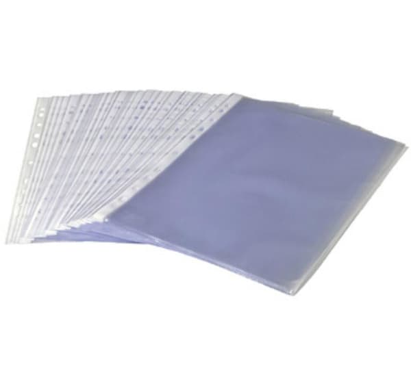 Plastficka A4 0,08mm präglad 100st