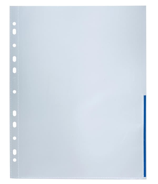 Plastficka sig BANTEX A4 0,12 blå 100/fp